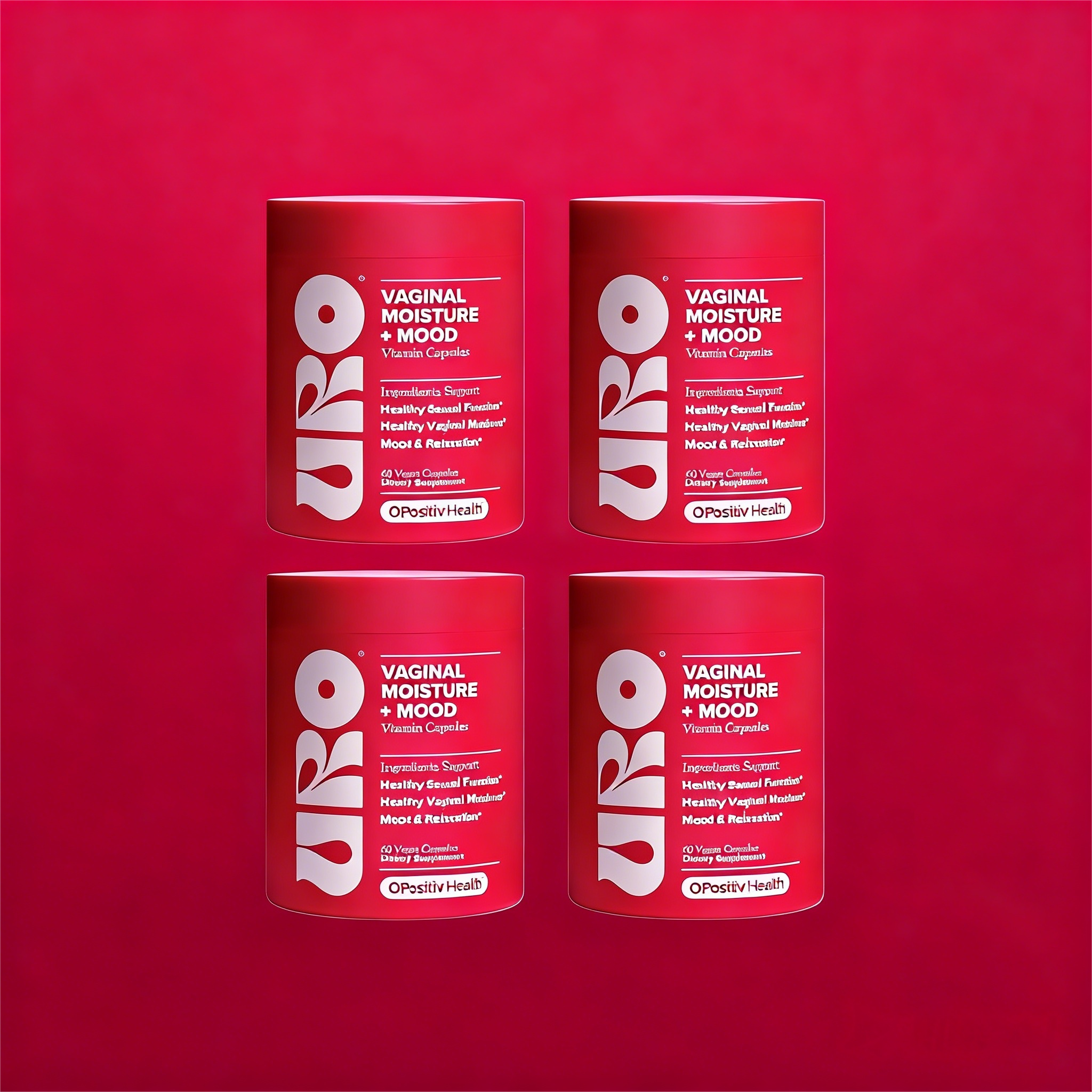 O Positiv URO Vaginal Moisture & Mood Formulated to Support Vaginal Moisture, Mood & Relaxation  -30 Servings